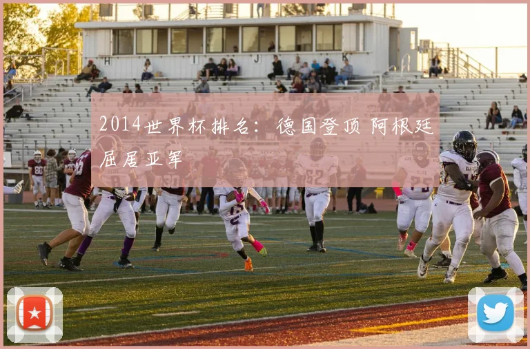 2014世界杯排名:德国登顶 阿根廷屈居亚军